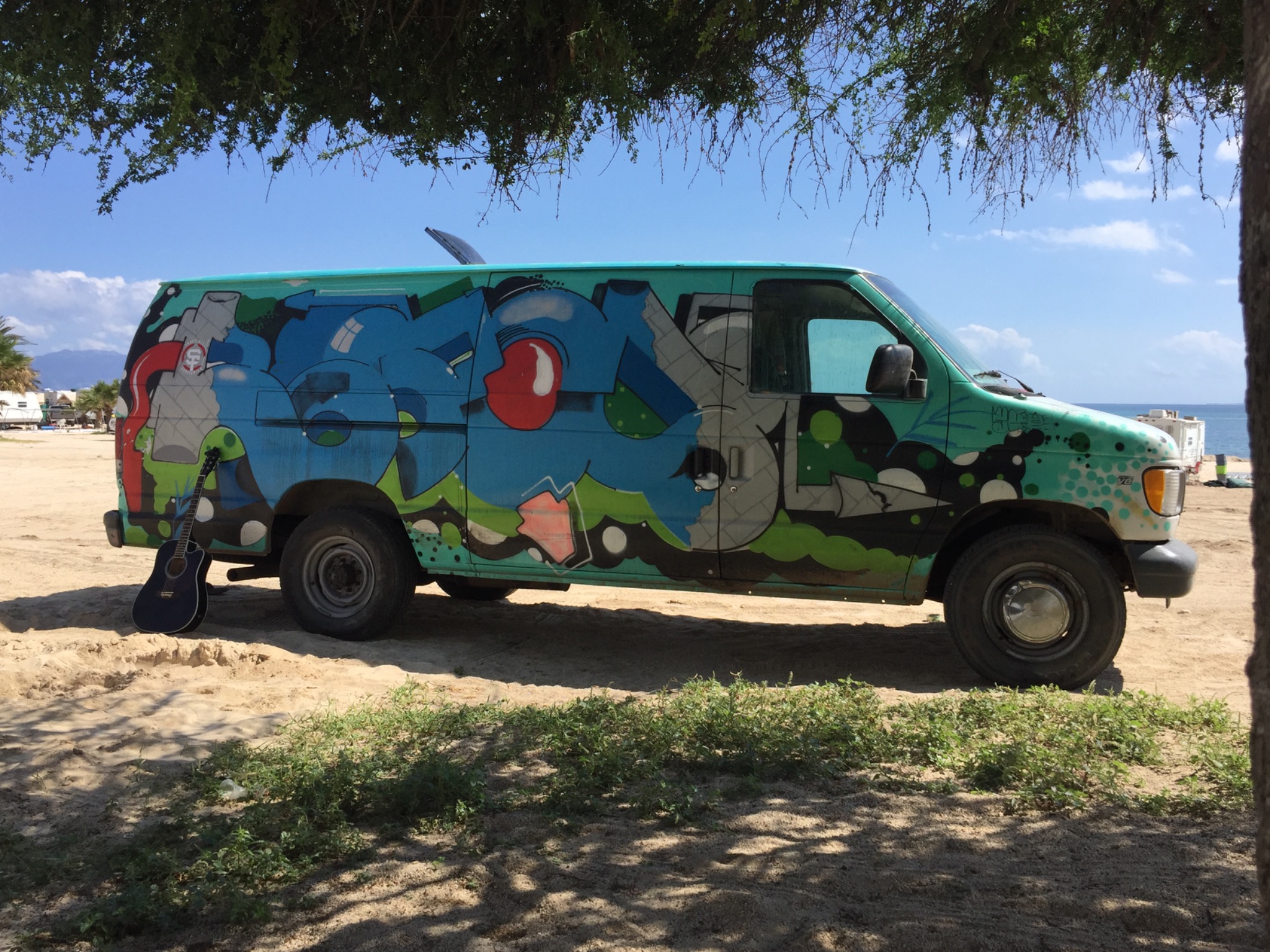 Big Picture tour van in La Ventana